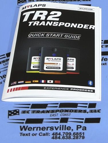 Mylaps tr2 transponder quick start guide