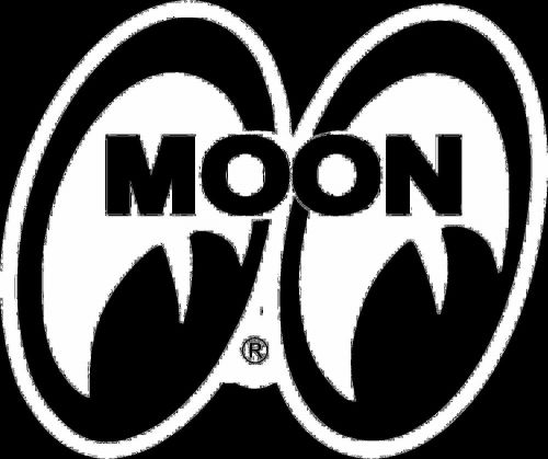 Moon, racing sticker supper cool colors! rare,2-1/8&#034; x 2&#034;, black &amp; yellow