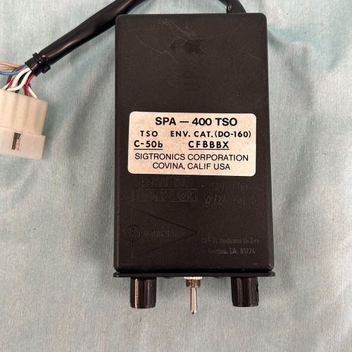 Sigtronics intercom spa-400 tso 12/14 volts with connector