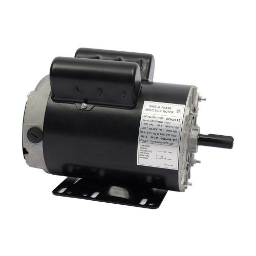 New 5 hp spl 3450 rpm air compressor 60 hz electric motor 208-230 volts new