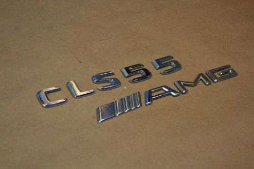 06-09 w219 mercedes benz cls55 amg trunk lid emblem logo