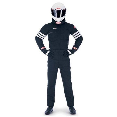 Simpson racing 402211 2-layer driving suit - sfi 3.2a/5 - adult medium - black