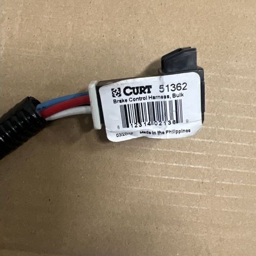 Curt 51362 trailer brake controller harness for select toyota, lexus