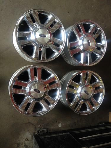 4) 2004-'08 ford f150 18" factory oem  chrome clad alloy wheels rim 3559