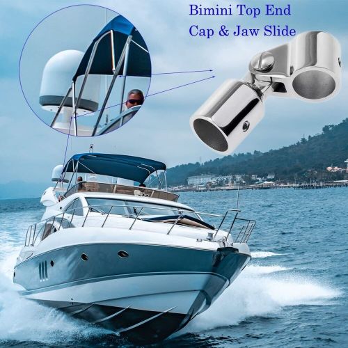 Bimini top jaw slide eye end cap marine boat hardware heavy dudy bimin top ha...