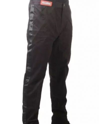 Racequip new - kids large - black - youth pants / firesuit sfi-1 single layer