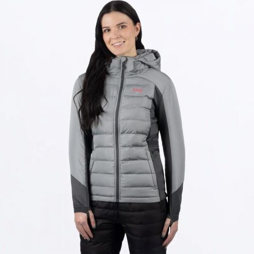 Fxr racing phoenix quilted womens hoodies xl gray