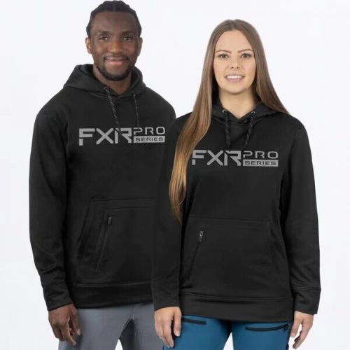 Fxr racing unisex pro tech pullover hoodies lg black/gray