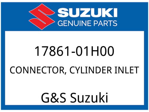 Suzuki oem part 17861-01h00 connector,cyl water inlet