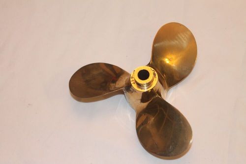 Vintage michigan brass boat propellor am-417, approx 8&#034; dia.