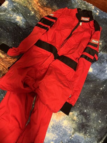 Racequip one piece single layer fire suit. size xlg