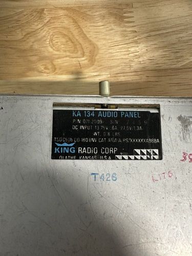 Bendix king audio panel ka 134