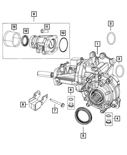 Genuine mopar halfshaft seal 68005263aa