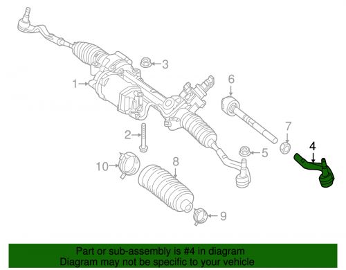 Genuine mercedes-benz steering tie rod end 212-460-02-05