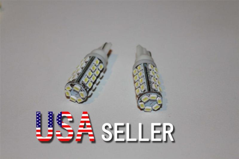 2pcs xenon t10 wedge 38-smd 1210 led light bulbs 192 168 194 w5w 2825 158 white