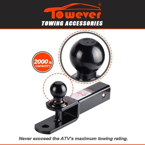 84209 2 inches atv receiver hitch 3 in 1 ball mount with 2