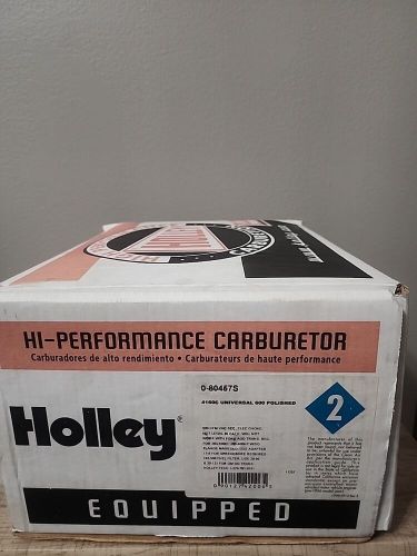 Holley 600 cfm 4160c polished aluminum carburetor electric choke 0-80457s free s