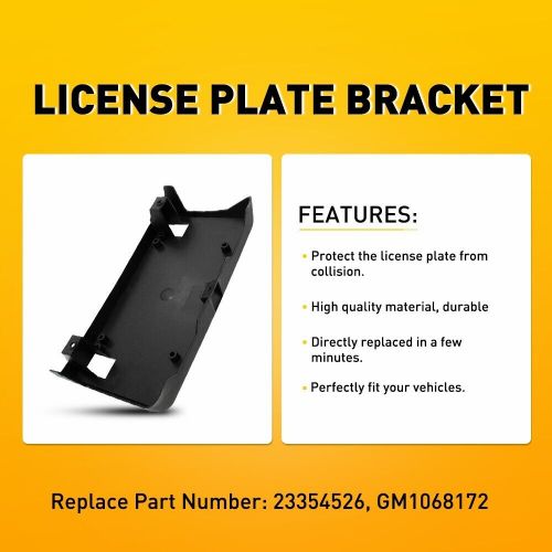 License plate bracket tag holder plastic front for chevrolet 2016-2019 silverado