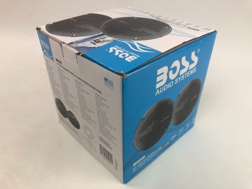 Boss audio mr60 6.5&#034;inch round 200w waterproof speakers (pair) black *openbox*