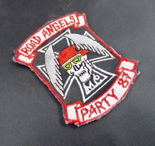 Orig mc road angels party patch 1987 was never sewn on approx 6x7cm-