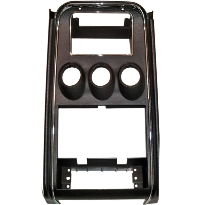 71-73 mustang black center gauge bezel, standard interior 