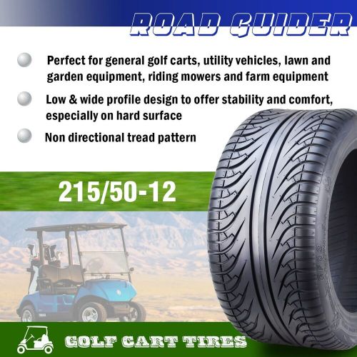 Roadguider 215/50-12 golf cart atv tires 4 ply 215/50x12 -14041