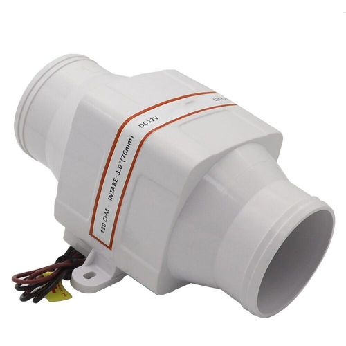 Inline air blower 3 inch for marine use 24v dc efficient ventilation system