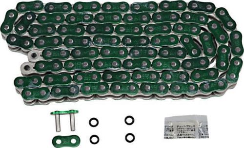 Ek 520 zvx3 series nx-ring chain 120 links metallic green