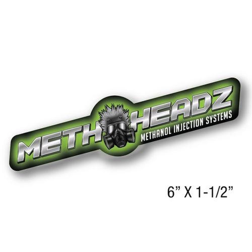 Methheadz promotional decal - contour cut 6&#034; x 1-1/2&#034;