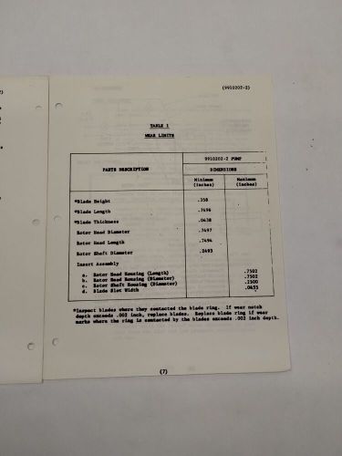 Cessna 9910202-2 dual pressure auxiliary fuel pump assembly overhaul instruction