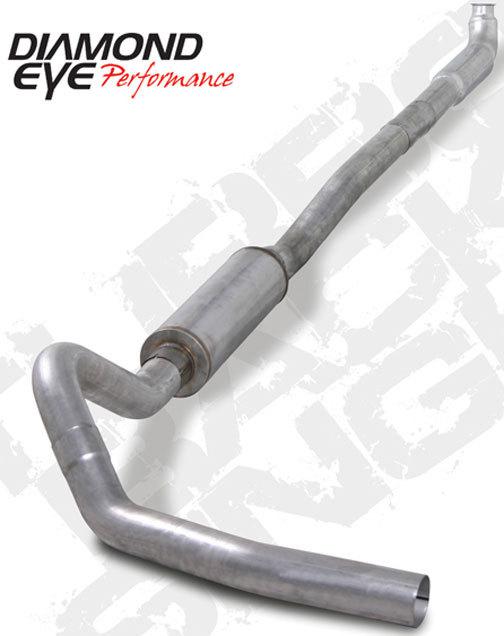 Diamond eye exhaust- 01-07 chevy 4" alum-"qt" down pipe back single