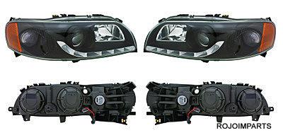 Volvo v70 xc70 s60 headlight projector set black new