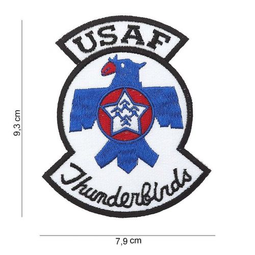 Usaf thunderbirds us aerobatic squadron patch approx 9.3x7.3cm-