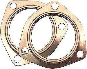 Engine works 103300 copper collector gaskets, 3.0&#034; - pair