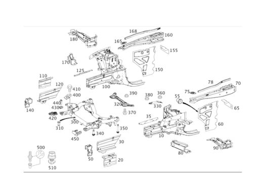 Mercedes benz genuine e 250 2014-2016 deflector ramp 2046280108