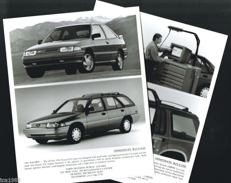 1991 ford escort press kit photo, narrative for?brochure, gt