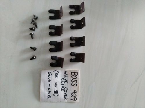 Ford boss 429 plug wire clips-8 original with screws