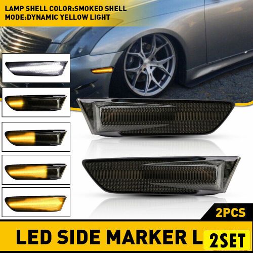 For 03-07 Infiniti G35 Sequential Switchback LED Side Marker Signal Light B, US $7.99, image 8