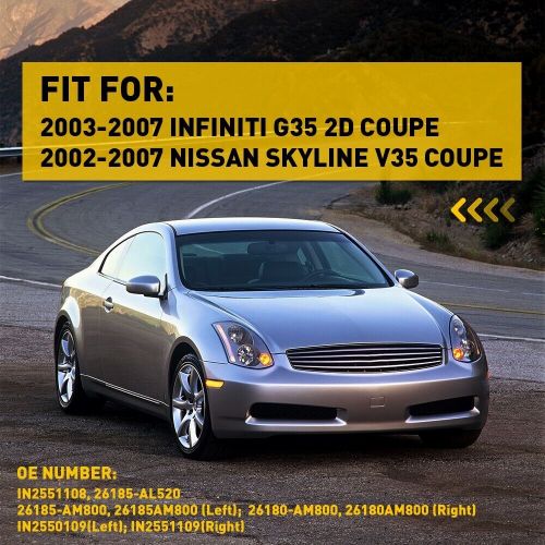 For 03-07 Infiniti G35 Sequential Switchback LED Side Marker Signal Light B, US $7.99, image 20