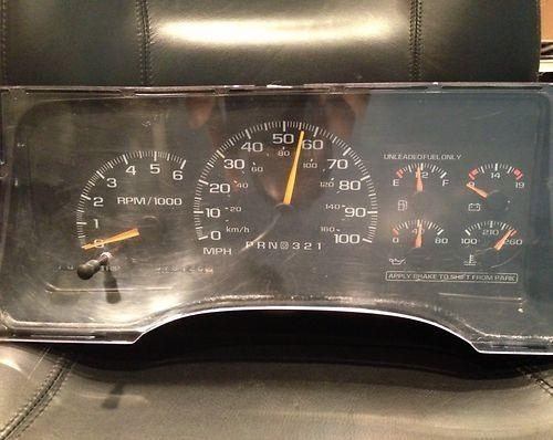 95-99 yukon tahoe instrument cluster