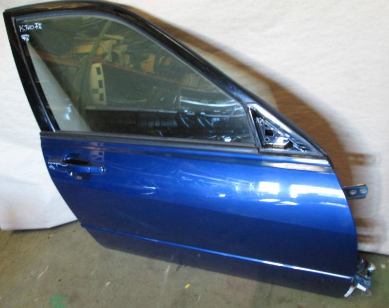 01 lexus is300 side exterior door shell front right passenger factory oem blue 