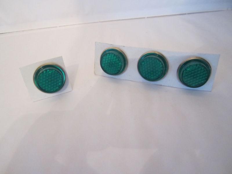 Green reflector plate bolts for any hot rat or street rod