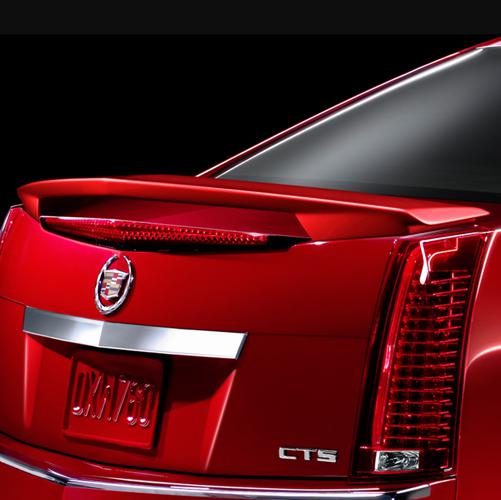 08-13 cadillac cts sport sedan rear deck spoiler wing style claret red 19157098