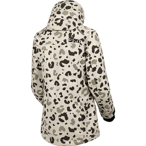 Fxr womens aerial jacket insulated durable hydrx vented bone cheetah/asphalt