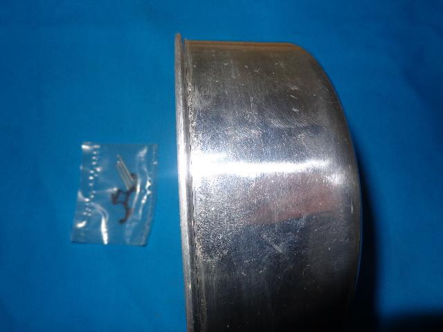 Aluminium motorbike cover villers 125 and 250, 180mm diameter, with the retainin