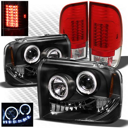 05-07 f2/3/450 black projector headlights + r/c philips-led perform tail lights