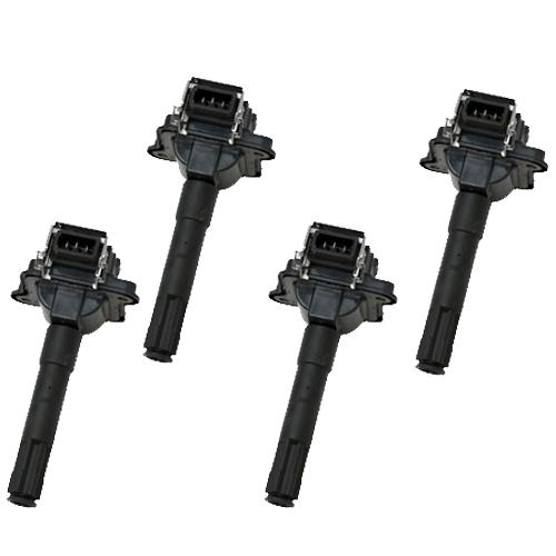 Ignition coil - set of 4 - vw audi - 1.8l 2.7l 3.7l 4.2l - 058905105 - new