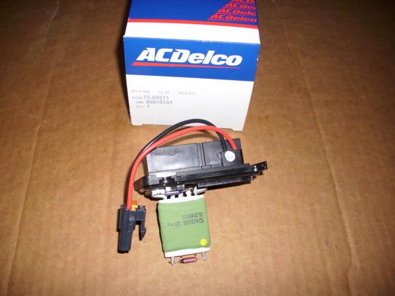 A/c delco 15-80571~heater blower motor resister~89019101~corvette~impala~regal