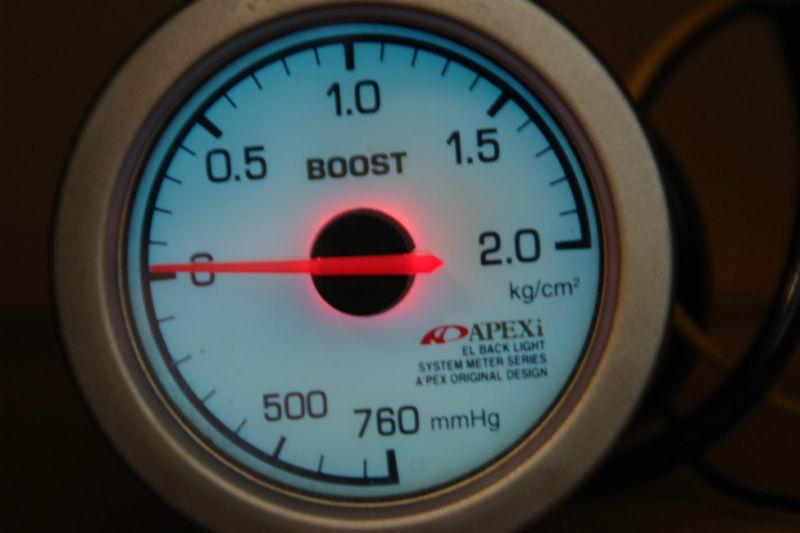 Jdm apexi boost meter gauge in 60mm supra skyline sw20 fc3s sti wrx 180sx 