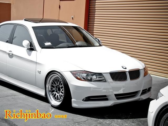 Painted code 668 oe style front bumper splitter for bmw e90 sedan 2006 2008 ♠